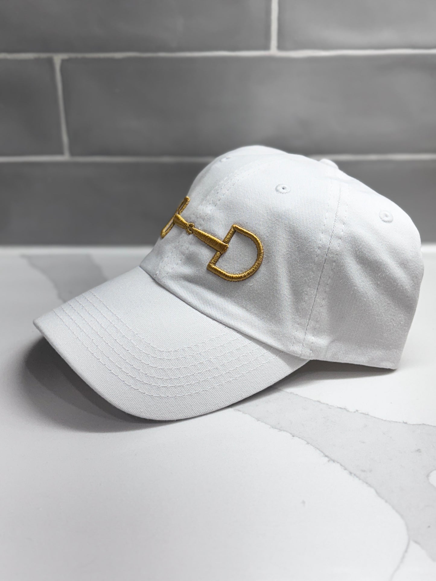 Embroidered 3D Puff Snaffle Bit Hat