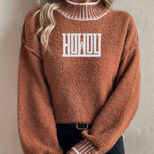 Howdy Chenille Sweater – Western Cozy Pullover
