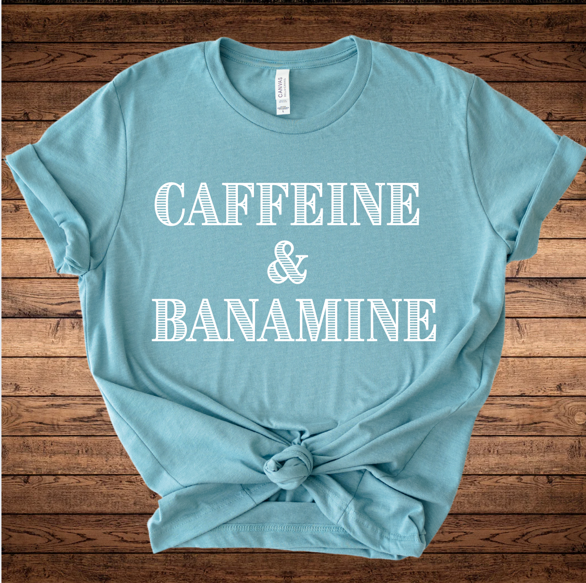 Caffeine and Banamine Horse Girl Graphic T-Shirt
