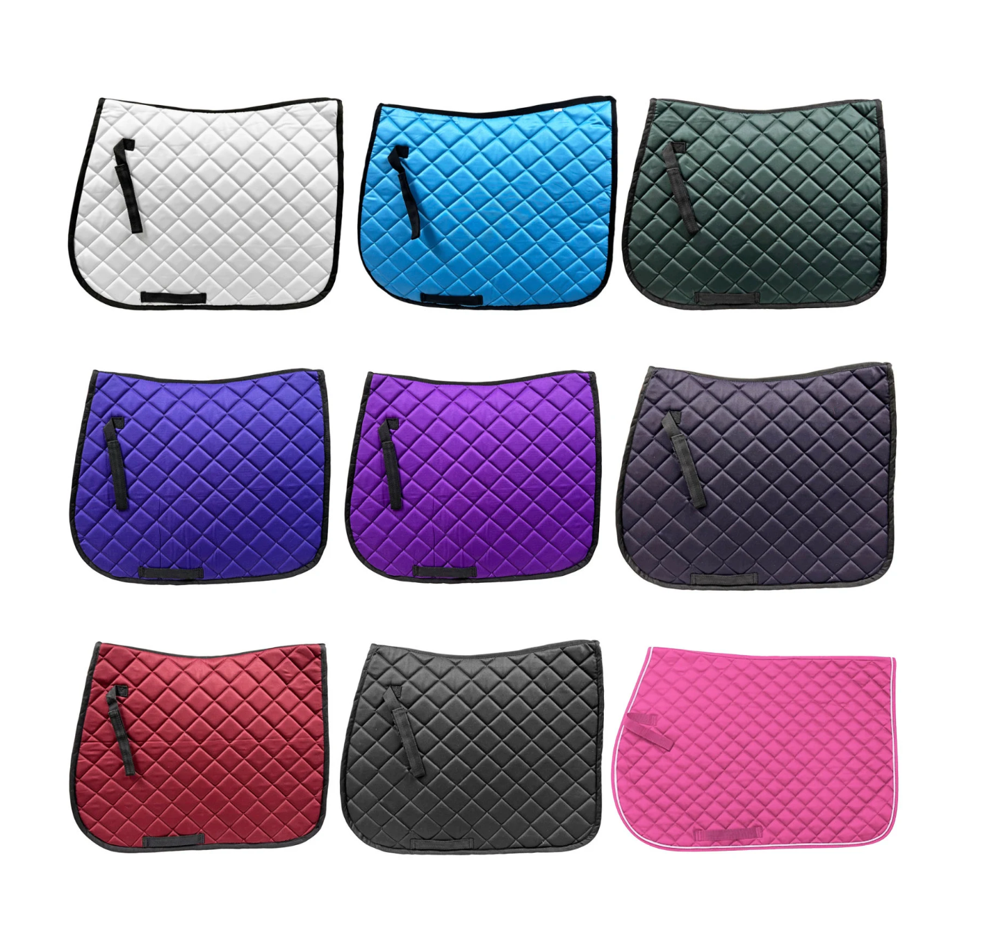 Embroidered Snaffle Bit Monogram Horse Saddle Pad