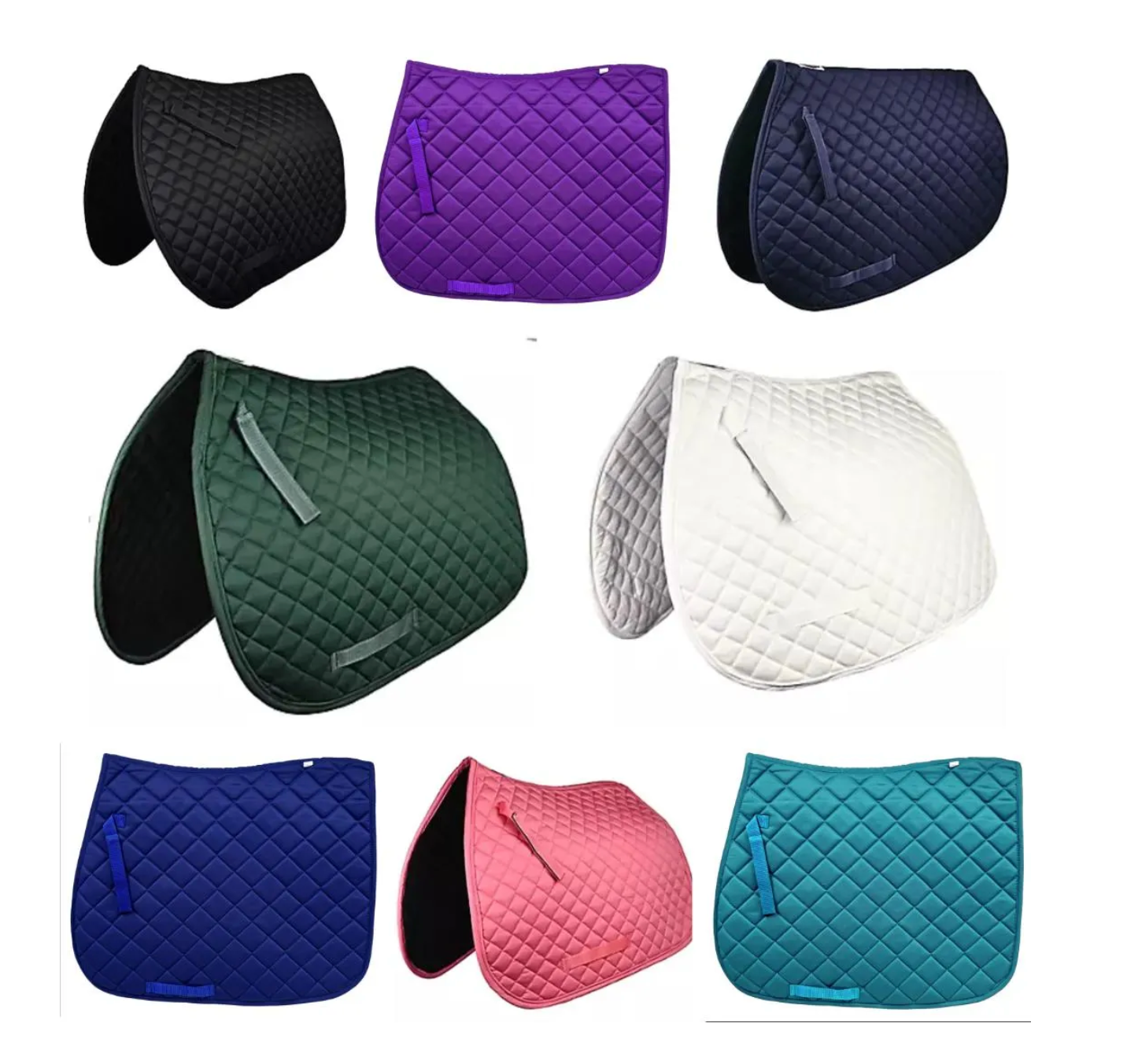 Embroidered Snaffle Bit Monogram Horse Saddle Pad