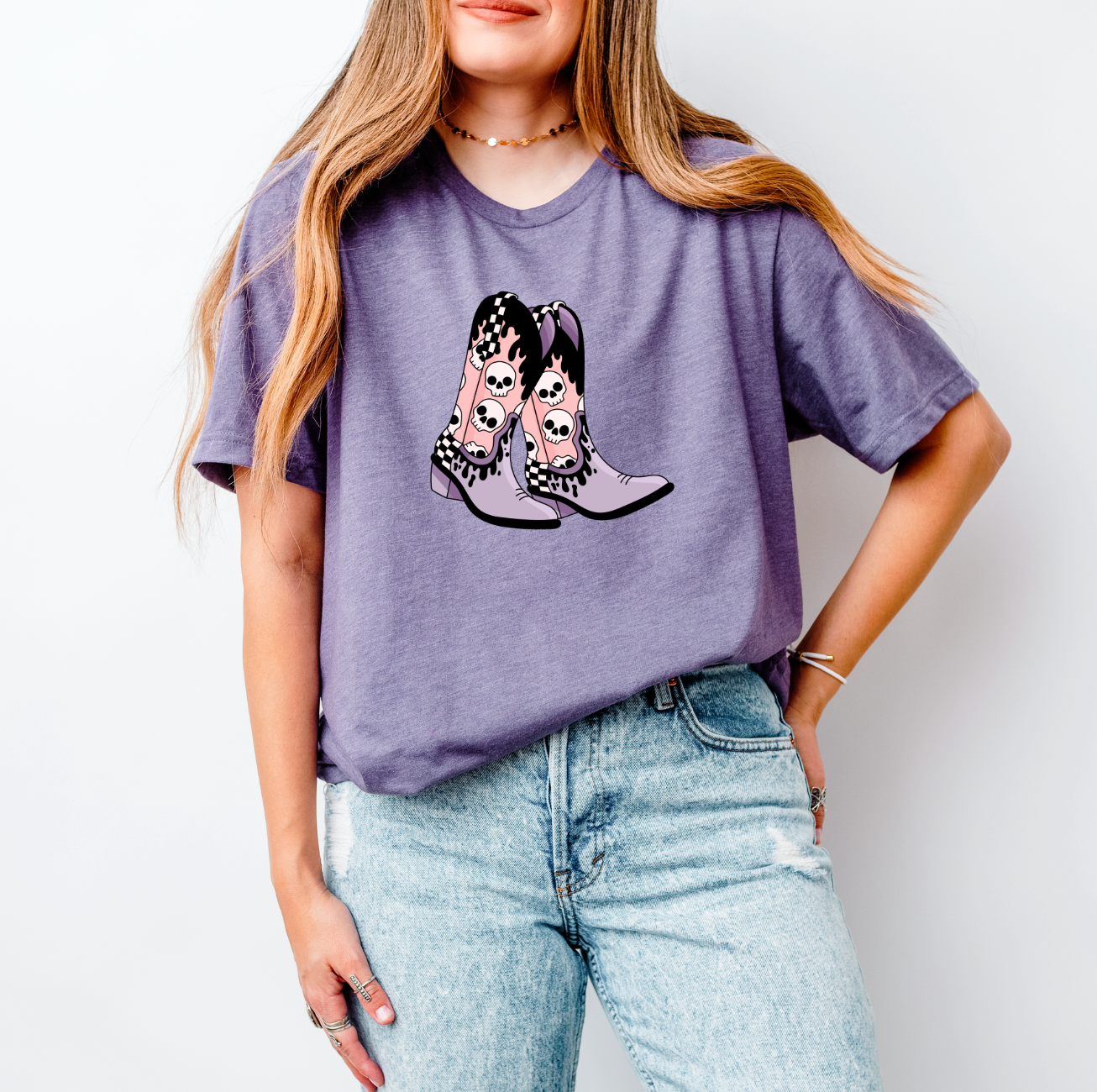 Emo Cowgirl Western Graphic Tee or Tank