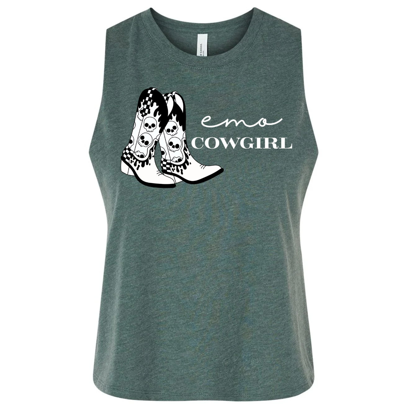 Emo Cowgirl Western Graphic Tee or Tank