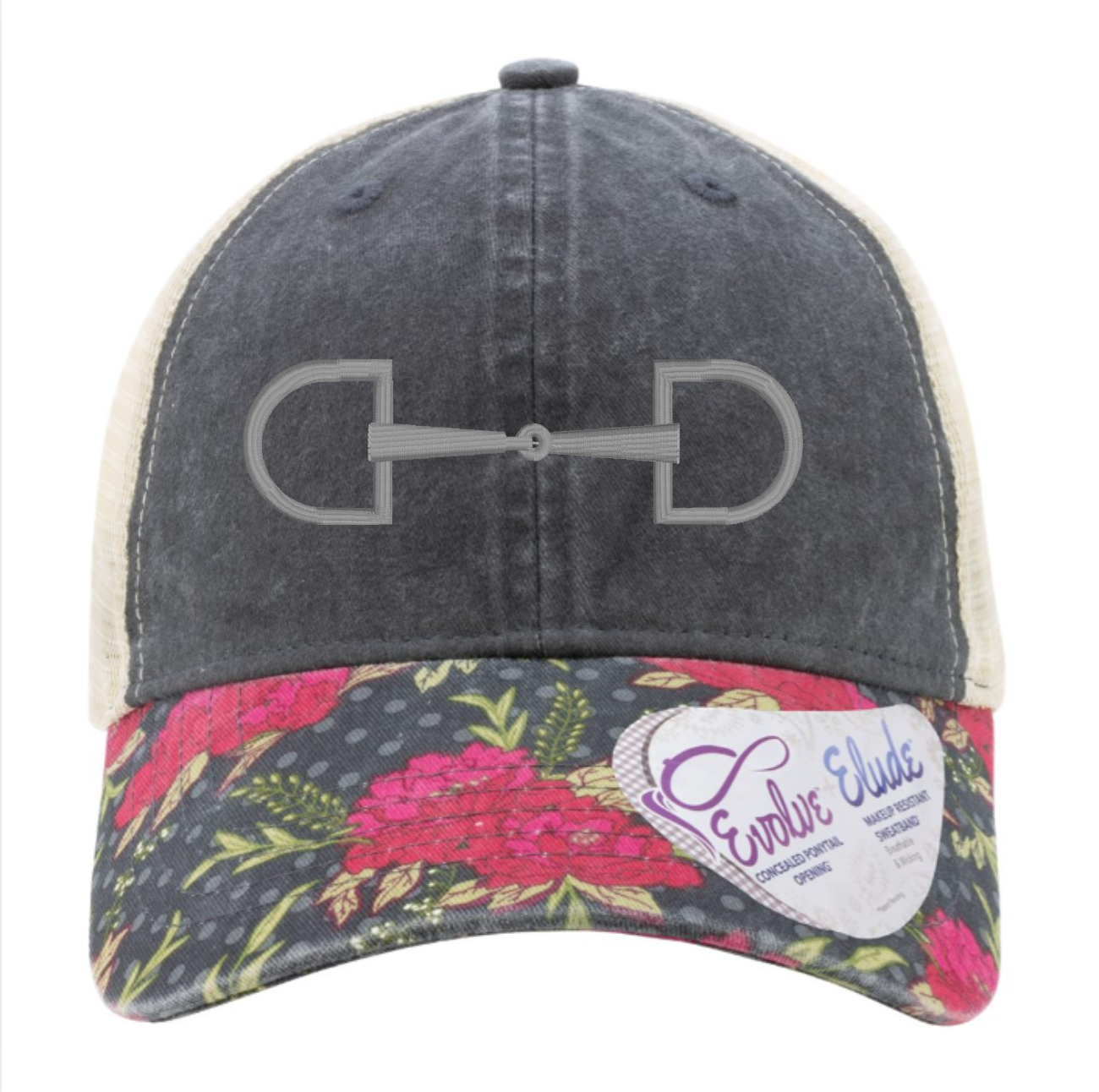 Embroidered 3D Puff Snaffle Bit Hat