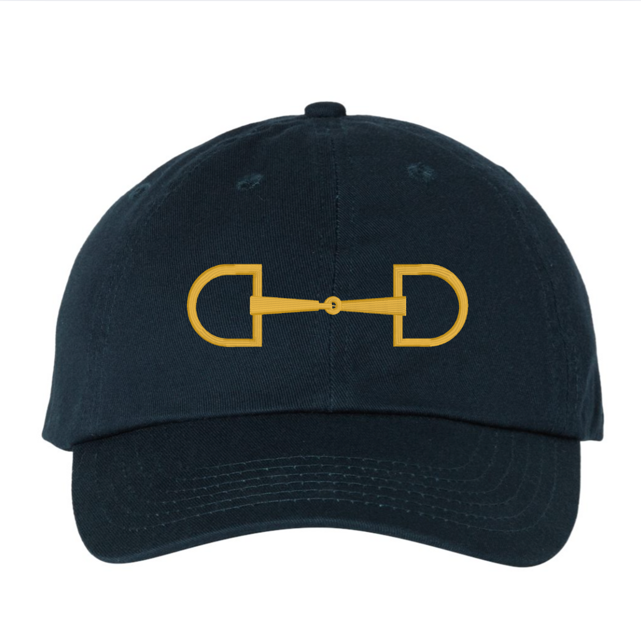 Embroidered 3D Puff Snaffle Bit Hat
