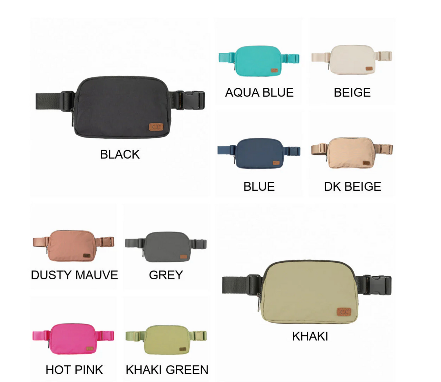CC Beanie Belt Bag with Custom Embroidery
