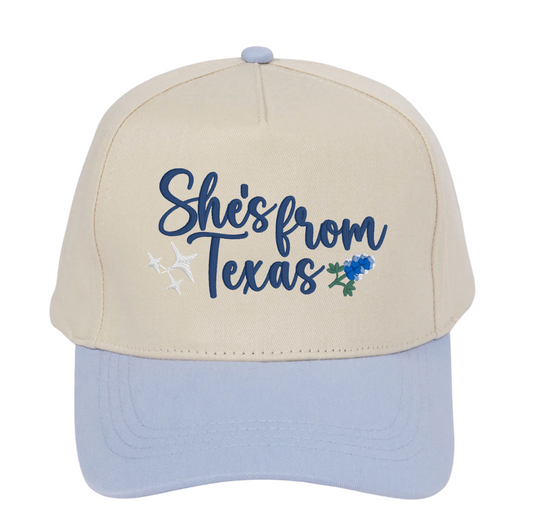 She's From Texas 3D Puff Hat