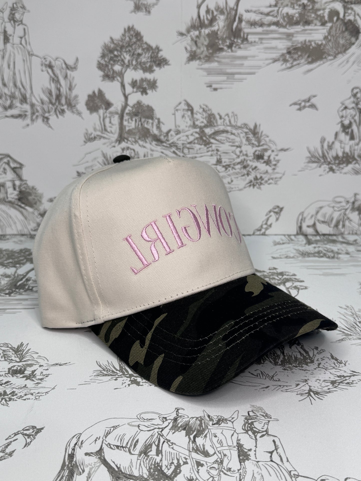 Reversed Cowgirl Embroidered Hat