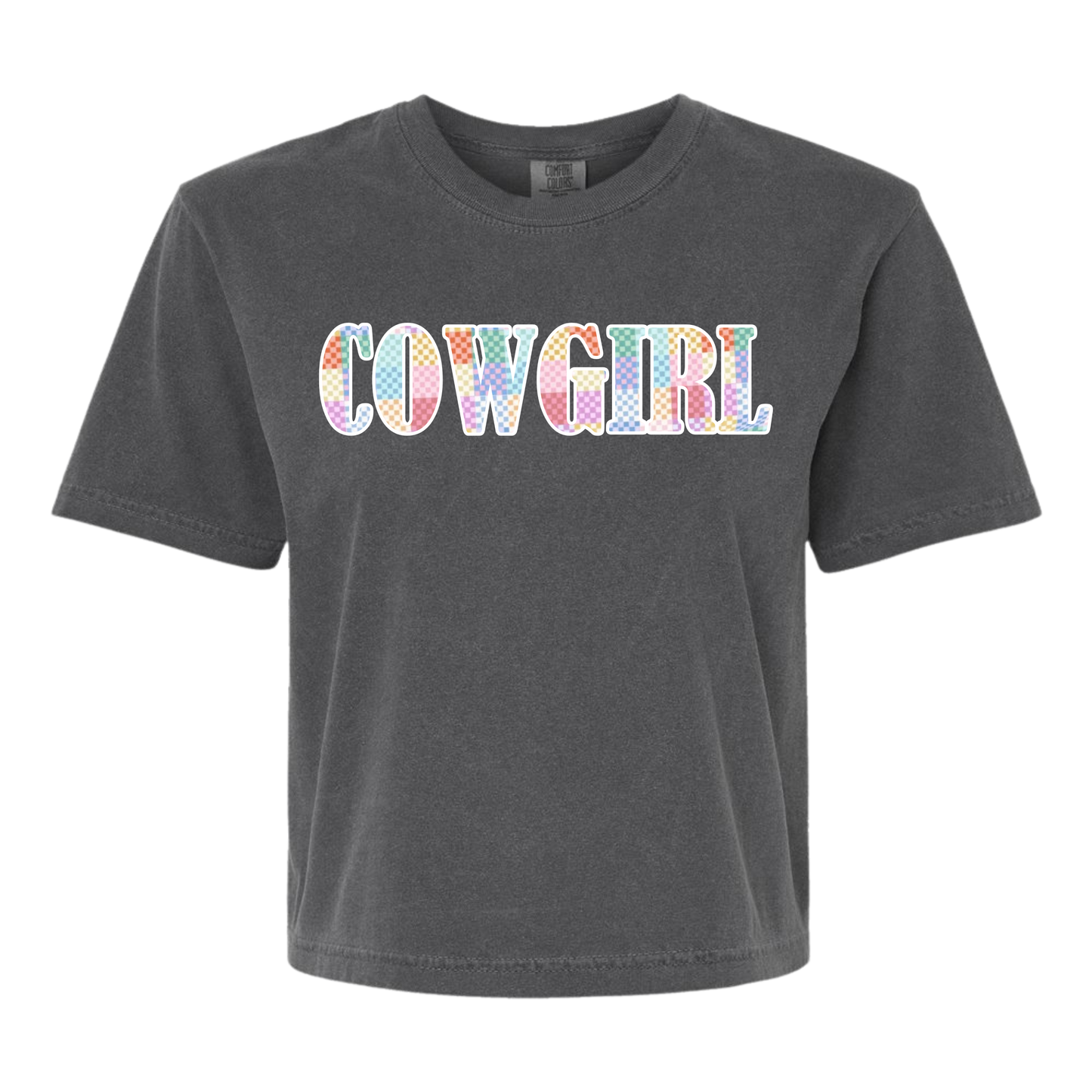 Embroidered Appliqué Comfort Colors® Tee - Cowgirl vs. Horse Girl vs. Equestrian