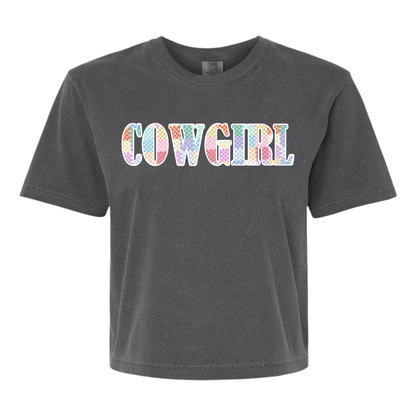 Embroidered Appliqué Comfort Colors® Tee - Cowgirl vs. Horse Girl vs. Equestrian