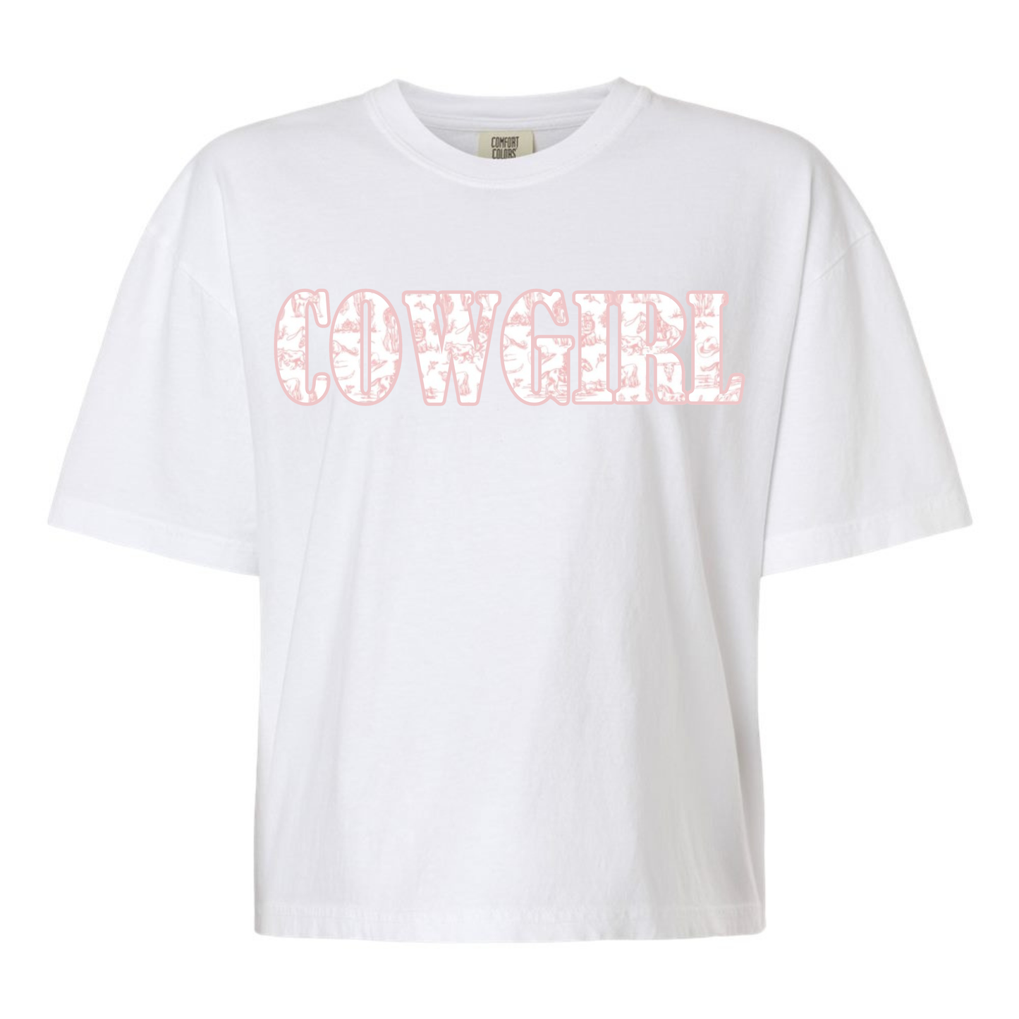 Embroidered Appliqué Comfort Colors® Tee - Cowgirl vs. Horse Girl vs. Equestrian