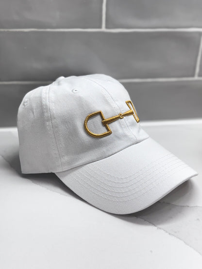 Embroidered 3D Puff Snaffle Bit Hat