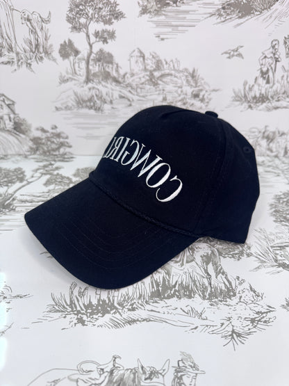 Reversed Cowgirl Embroidered Hat
