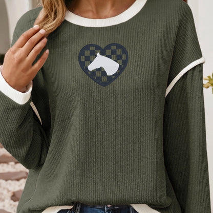 Heart Horse Sweater