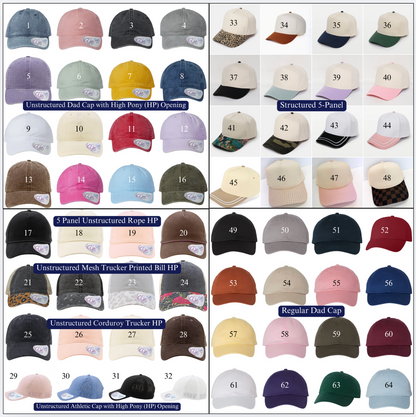 Barn Rat Embroidered Horse Girl Cap