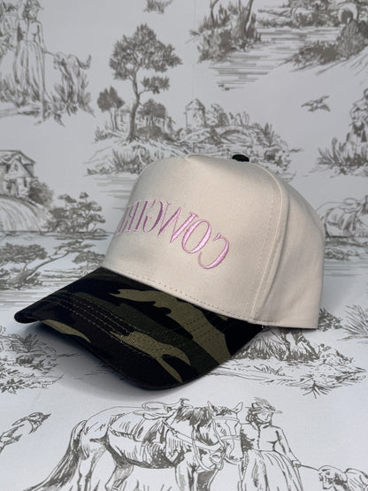 Reversed Cowgirl Embroidered Hat