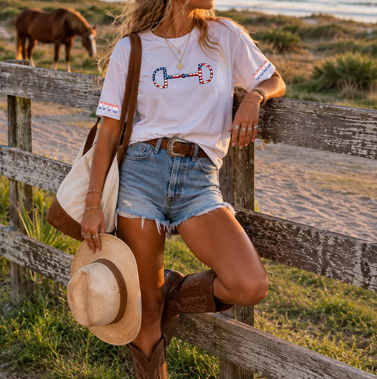 Americana Snaffle Bit Tee - America 250 Limited Release