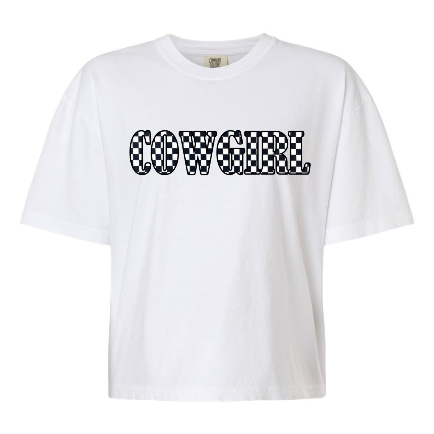 Embroidered Appliqué Comfort Colors® Tee - Cowgirl vs. Horse Girl vs. Equestrian