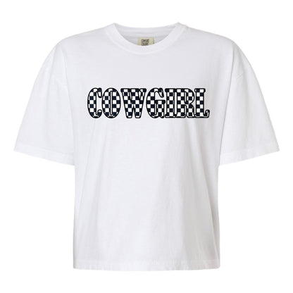 Embroidered Appliqué Comfort Colors® Tee - Cowgirl vs. Horse Girl vs. Equestrian