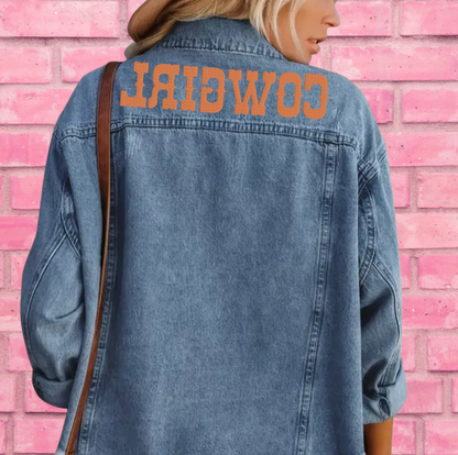 Cowgirl Style Embroidered Denim Jacket