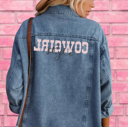 Cowgirl Style Embroidered Denim Jacket