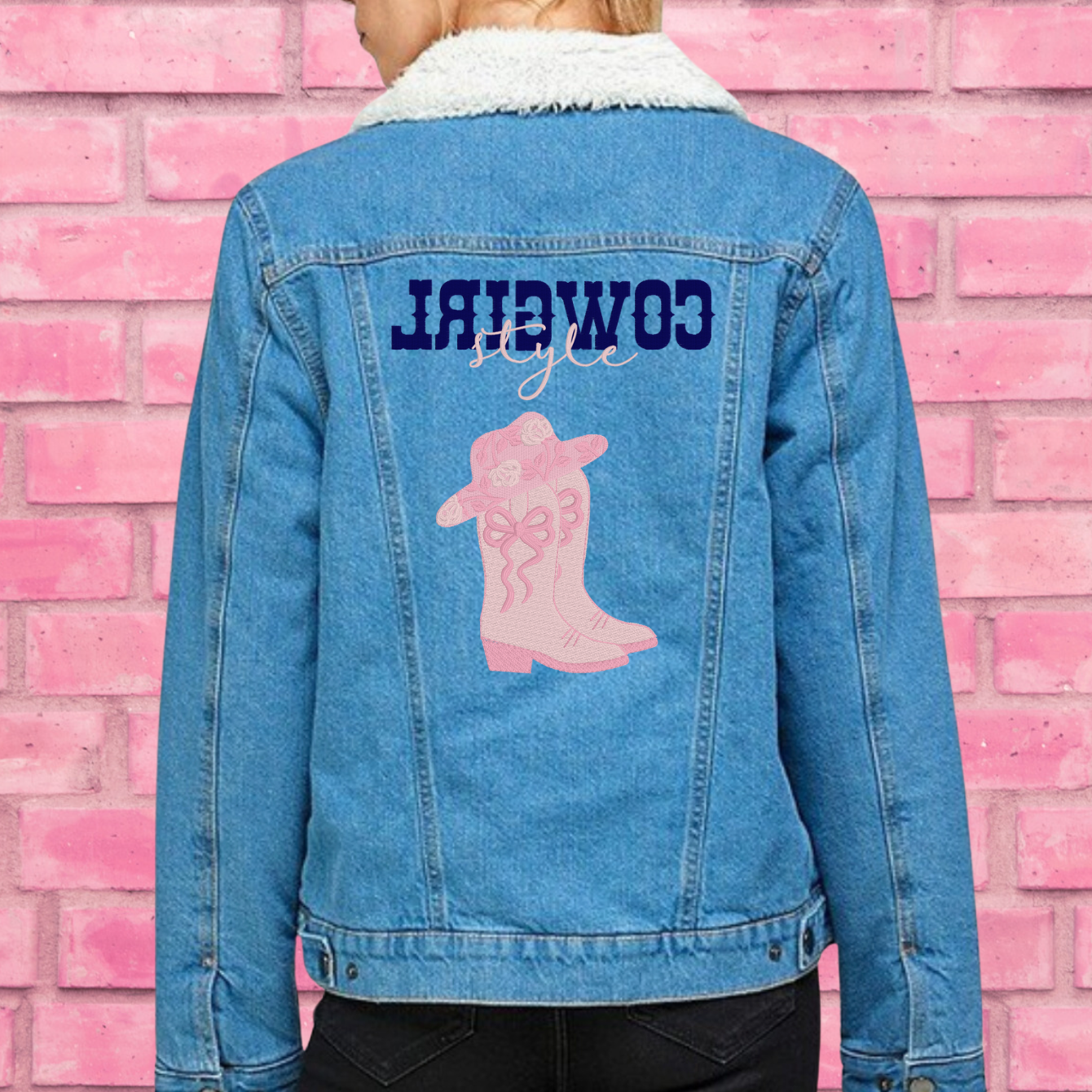 Cowgirl Style Embroidered Denim Jacket