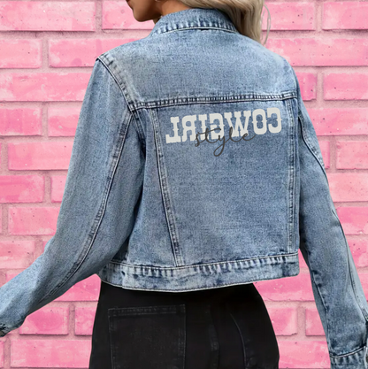 Cowgirl Style Embroidered Denim Jacket