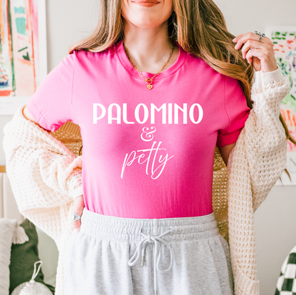 Palomino and Petty Horse Girl Graphic T-Shirt