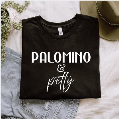 Palomino and Petty Horse Girl Graphic T-Shirt