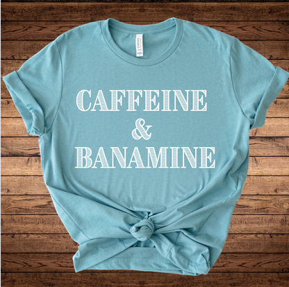Caffeine and Banamine Horse Girl Graphic T-Shirt
