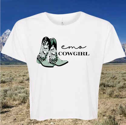 Emo Cowgirl Western Graphic Tee or Tank