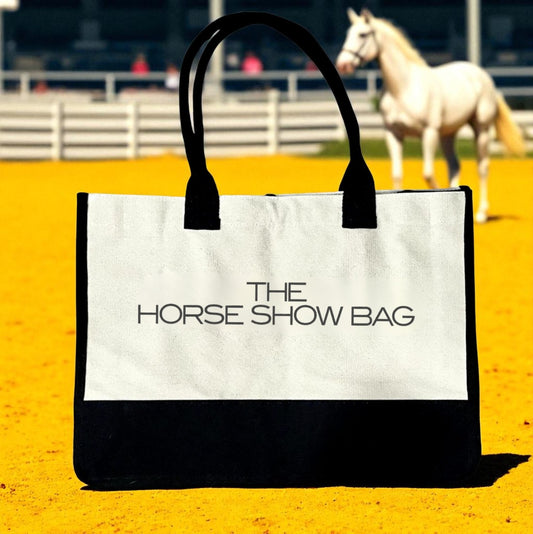 The Horse Show Bag Equestrian Canvas Tote Bag