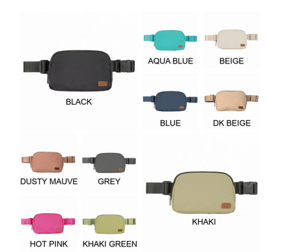 CC Beanie Belt Bag with Custom Embroidery