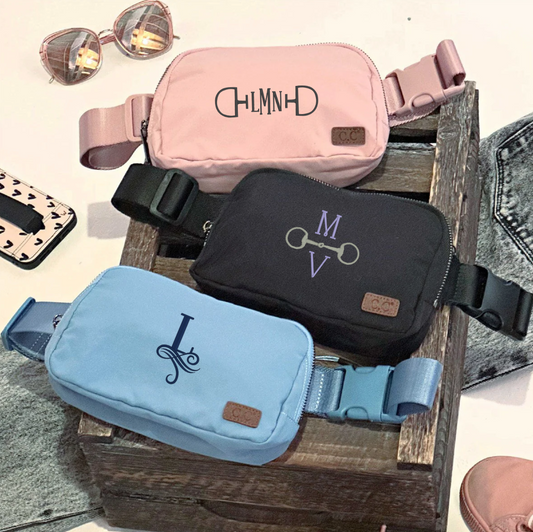 CC Beanie Belt Bag with Custom Embroidery
