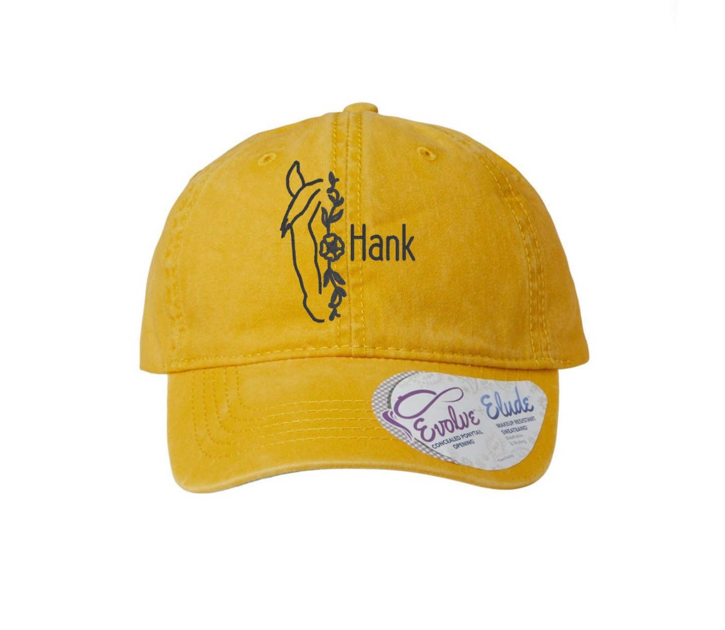 Custom Floral Horse Embroidered Hat