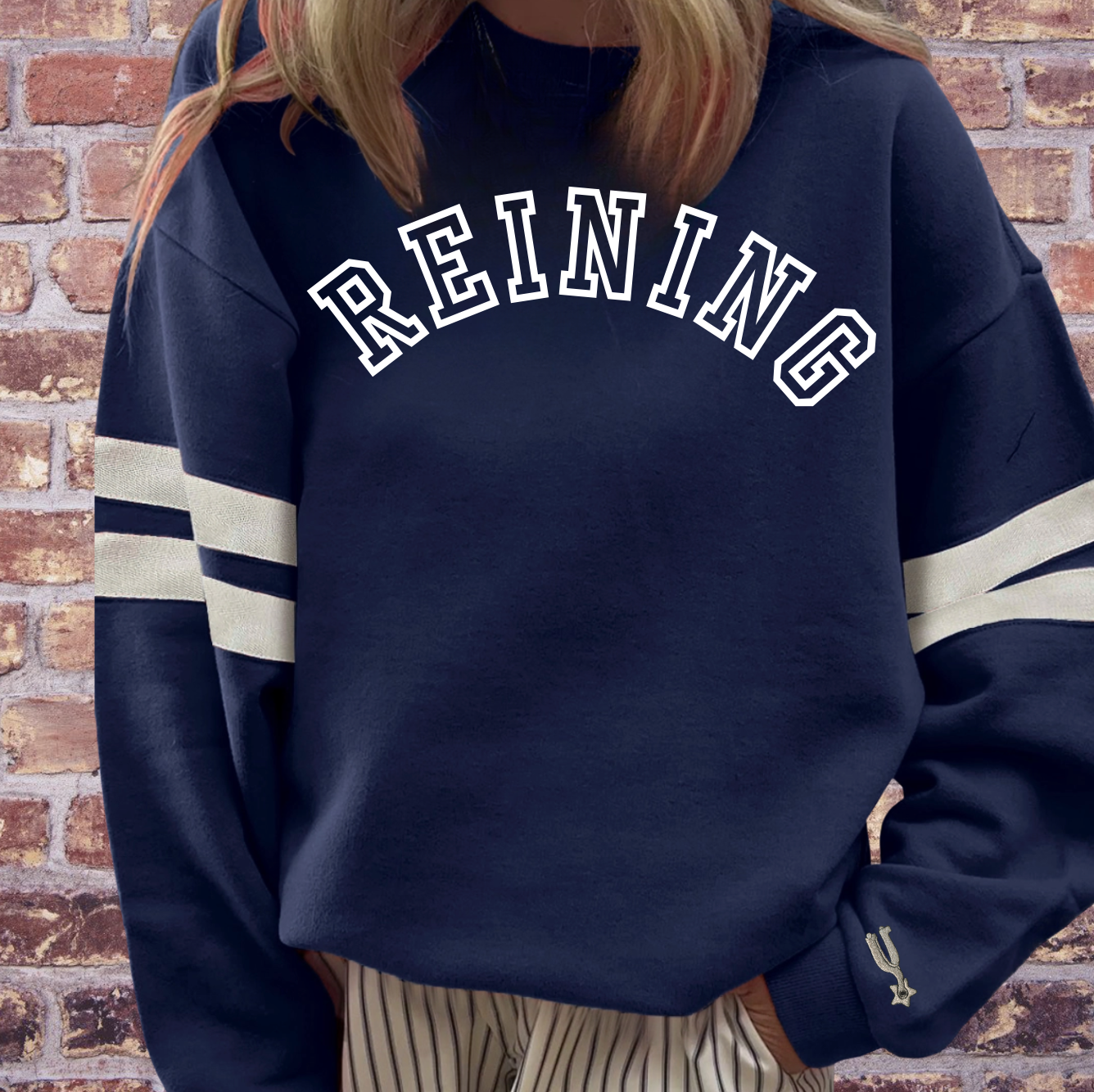 Custom Horse Girl "Varsity" Sweatshirt