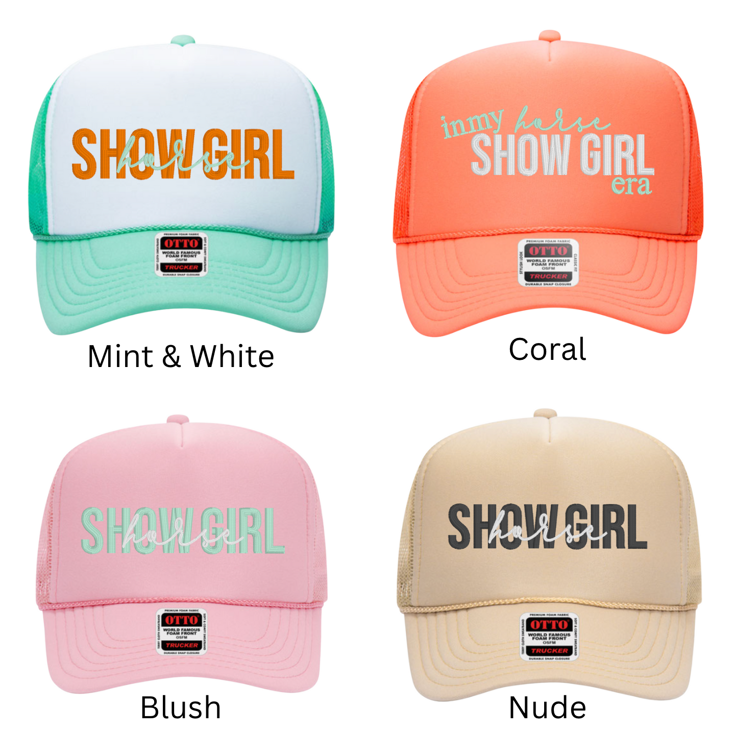 Horse Show Girl Hats | Taylor-Inspired Horse Girl Caps