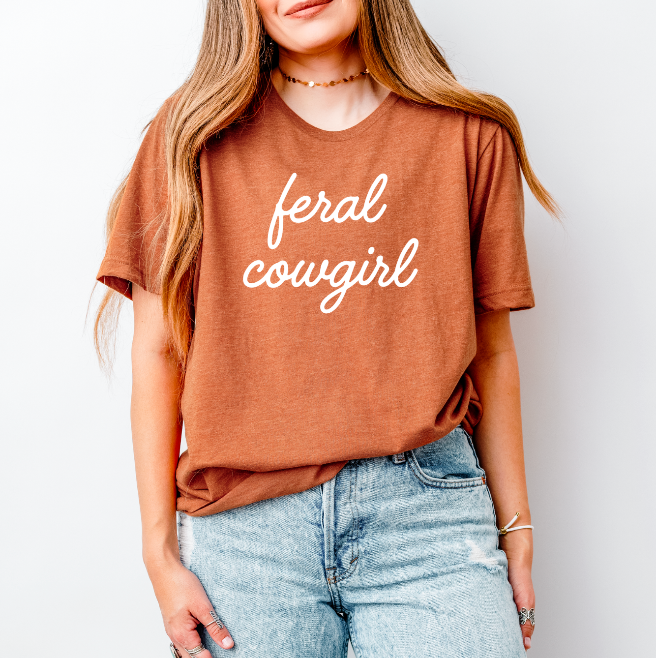 Feral Cowgirl/Equestrian/Horse Girl T-Shirt