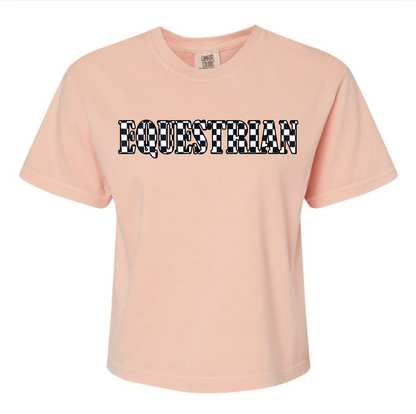 Embroidered Appliqué Comfort Colors® Tee - Cowgirl vs. Horse Girl vs. Equestrian