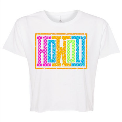 Checkered Howdy Graphic Tee