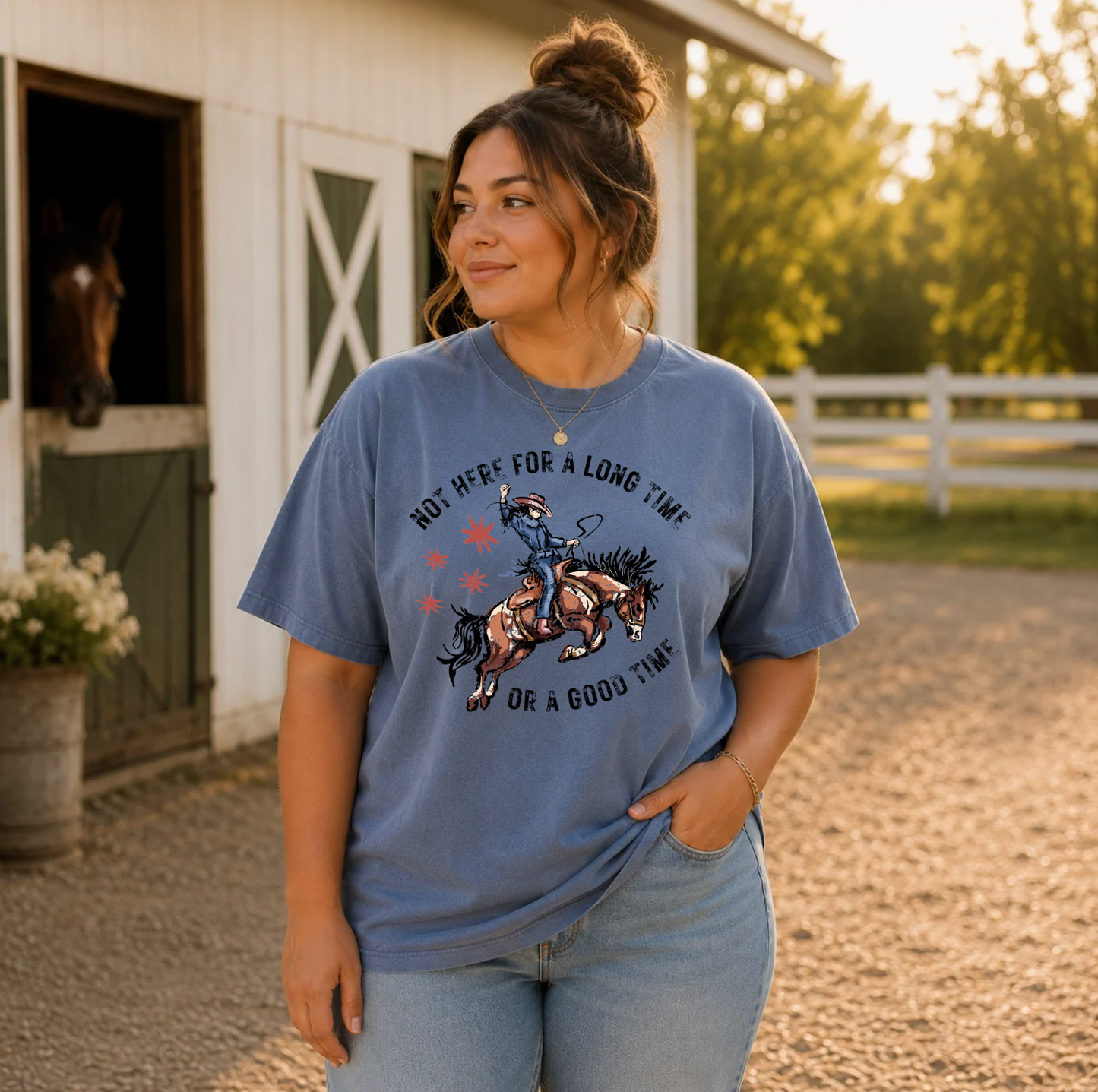 Not Here for a Long Time Graphic Tee