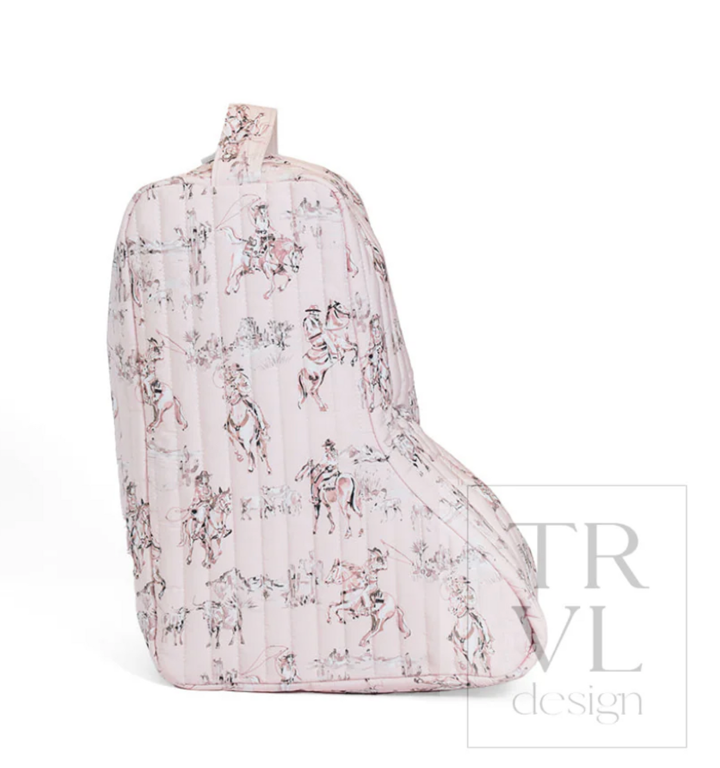 TRVL Design: Cowgirl Toile Boot Bag - Mid Calf or Knee High