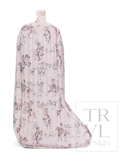 TRVL Design: Cowgirl Toile Boot Bag - Mid Calf or Knee High