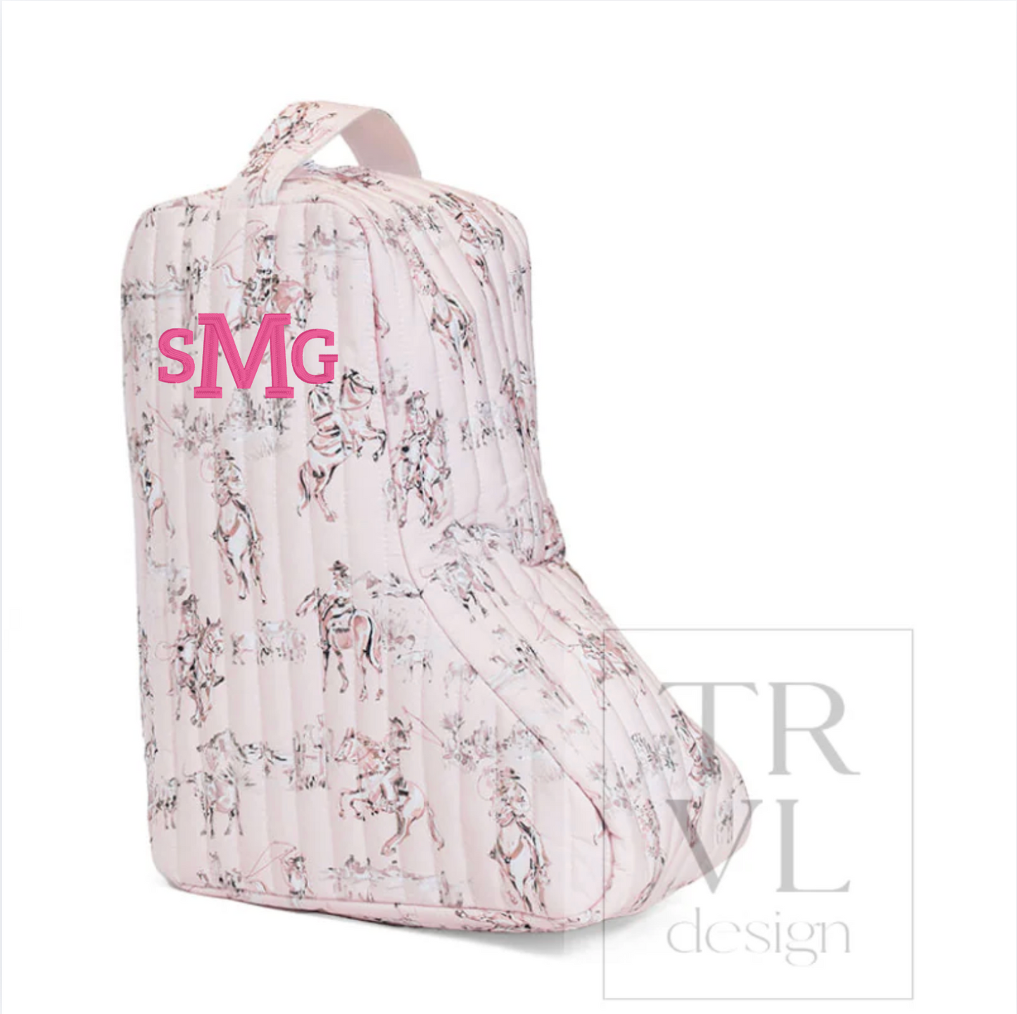 TRVL Design: Cowgirl Toile Boot Bag - Mid Calf or Knee High