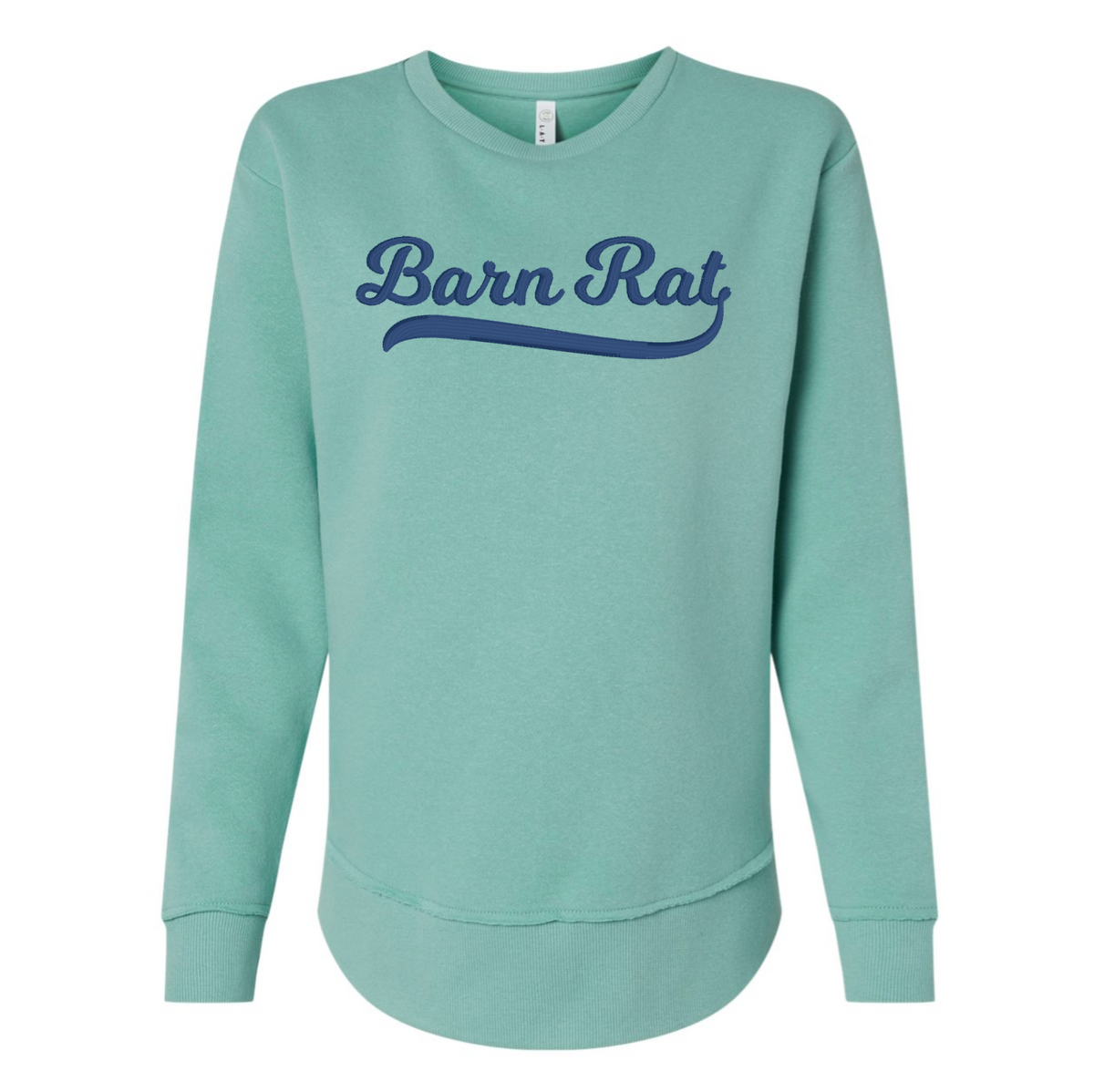 Barn Rat Embroidered High-Low Sweatshirt