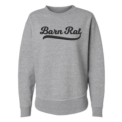Barn Rat Embroidered High-Low Sweatshirt