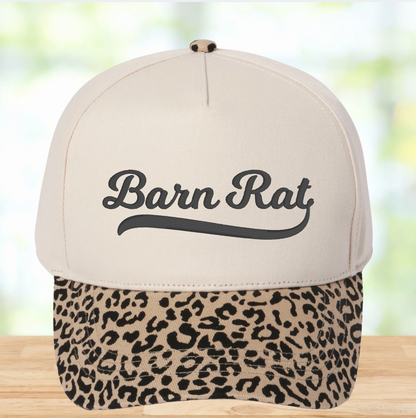 Barn Rat Embroidered Horse Girl Cap