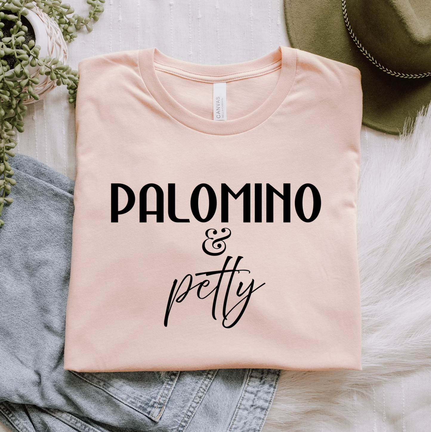 Palomino and Petty Horse Girl Graphic T-Shirt