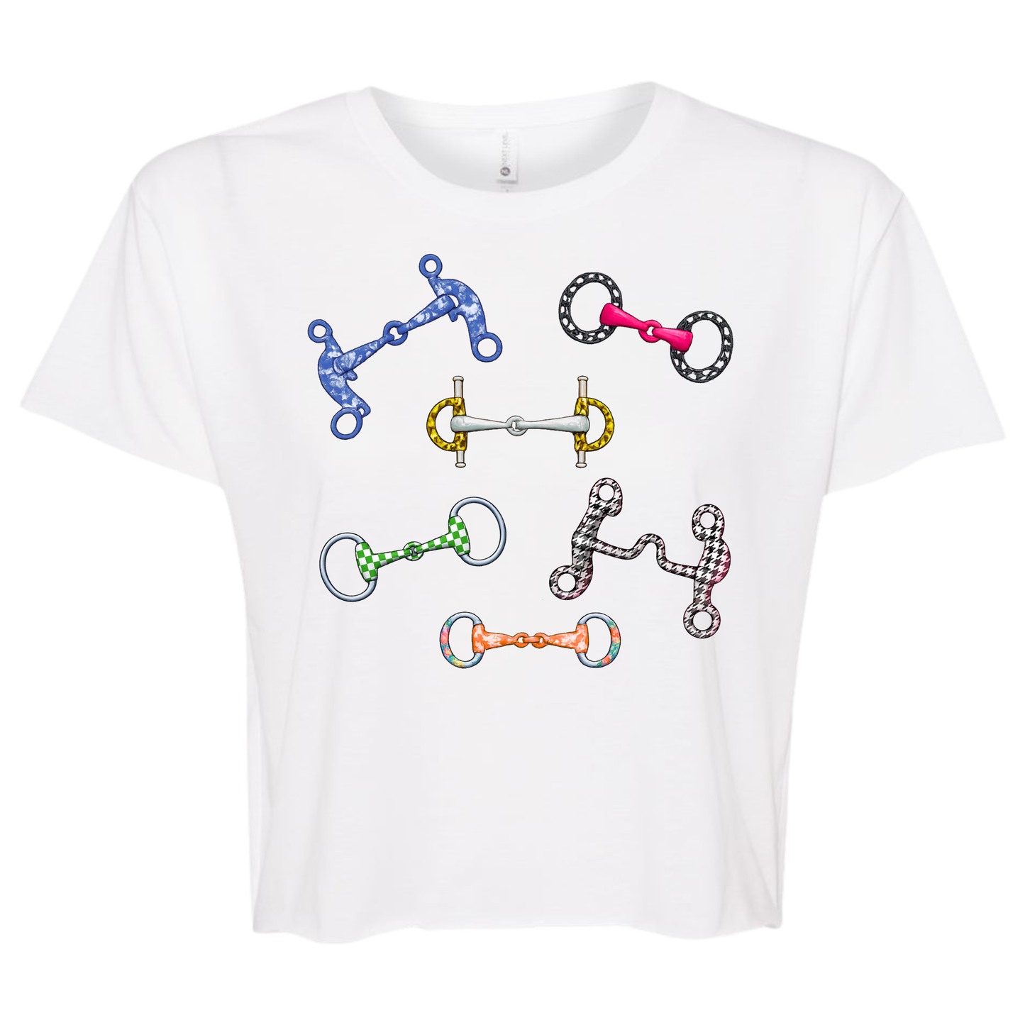 Multi-Colored Horse Bit Graphic Comfort Colors® T-Shirt (Adult & Youth Available)